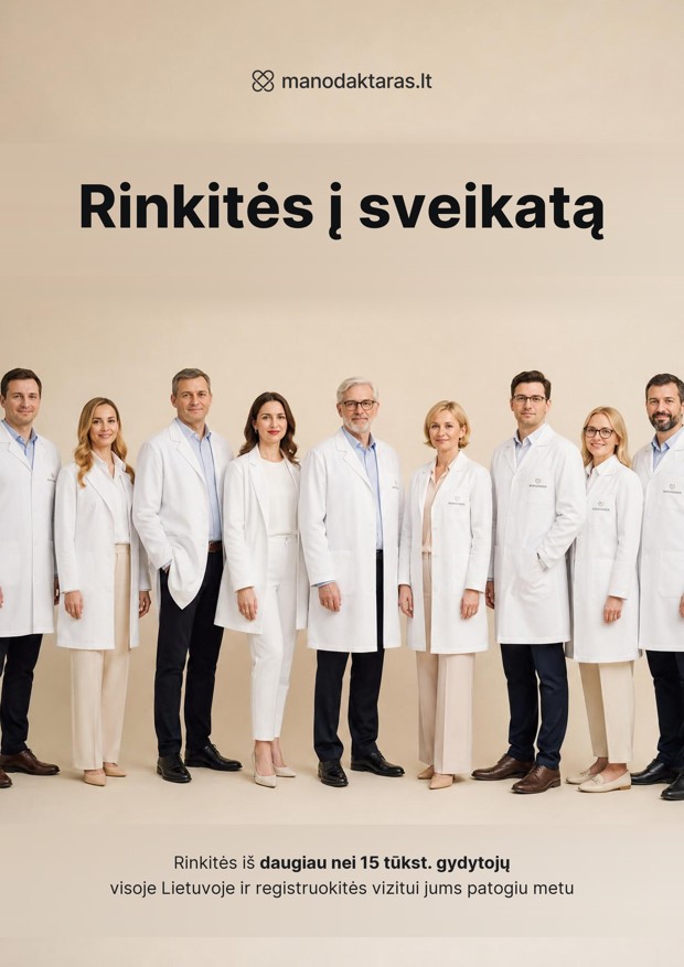 Key visual: Rinkitės į sveikatą, gydytojų komanda